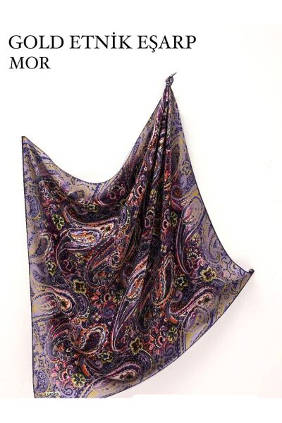 GOLD ETNİK DESEN CARDİON EŞARP