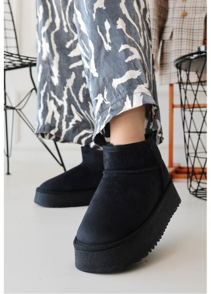 FRESCO SCARFS Siyah Süet Bot 257310