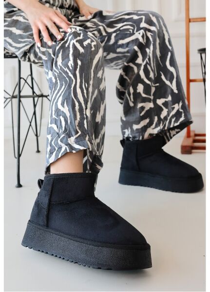 FRESCO SCARFS Siyah Süet Bot 257310