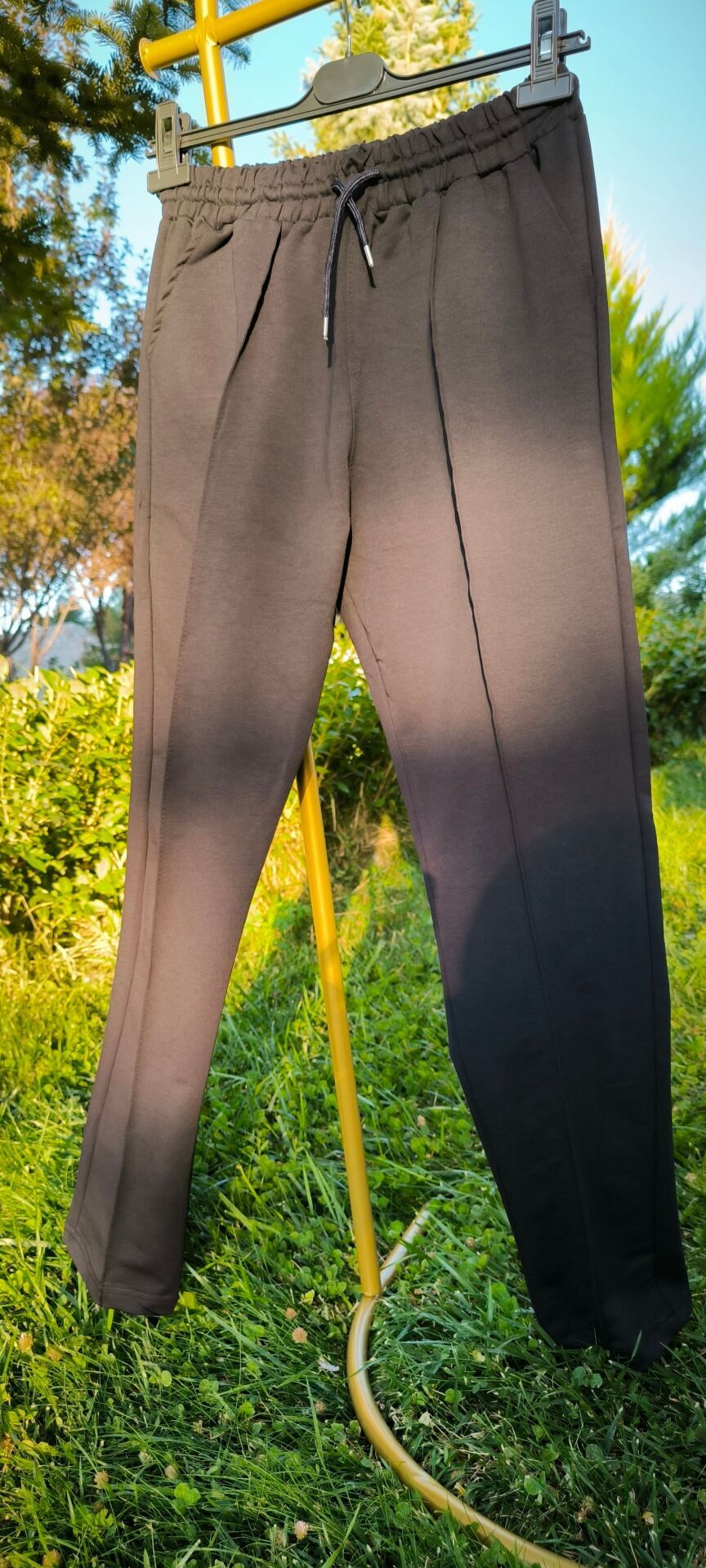 Beli Lastikli Cepli Kordonlu Önü Nervür Dikişli Unisex Eşofman Altı Lacivert