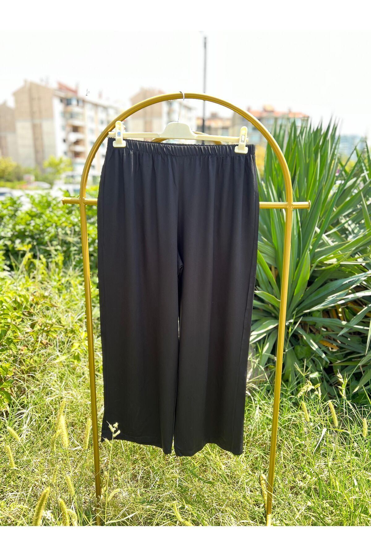 Pamuklu İnce Viskon Yazlık Kadın Pijama Pantolon