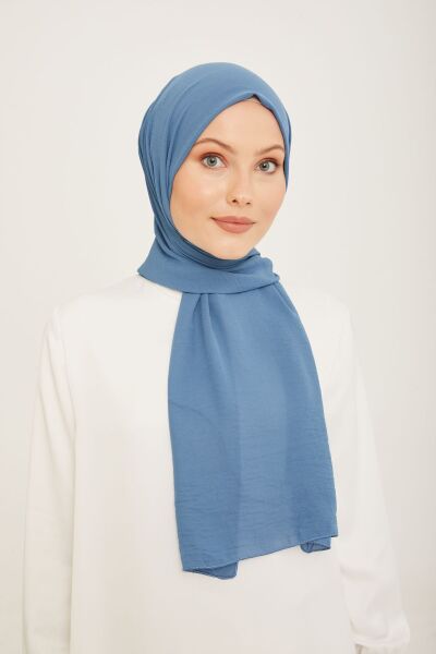 Trend Cazz Şal Kadın Tesettür Hijab MAVİ