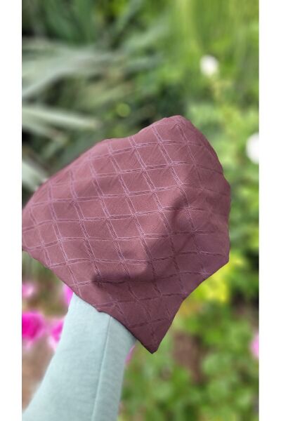 Kadın Tesettür Hijab Bambu Jakar Eşarp*Acı Kahve 7