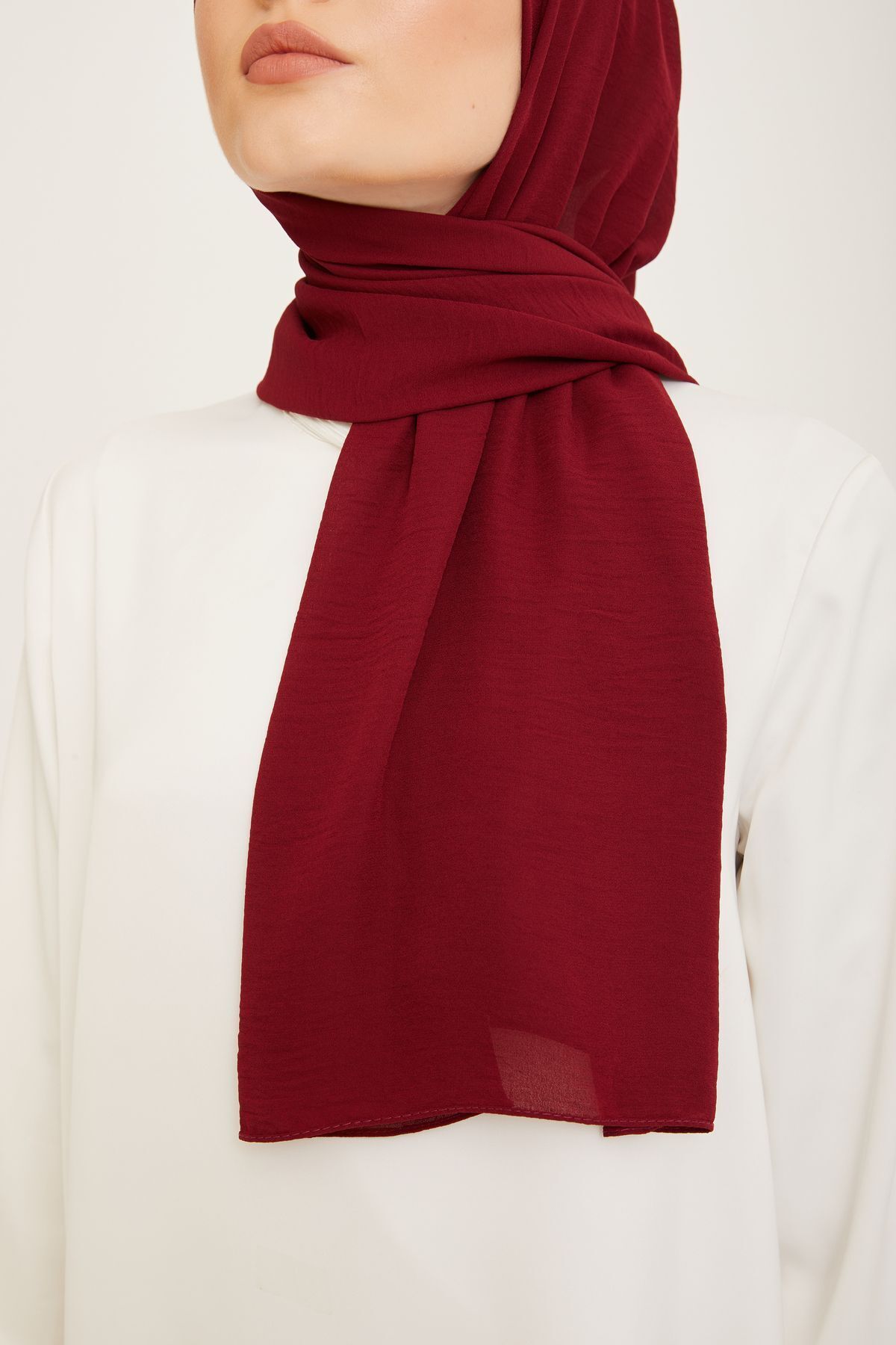 Trend Cazz Şal Kadın Tesettür Hijab BORDO