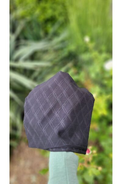 Kadın Tesettür Hijab Bambu Jakar Eşarp*Siyah 8