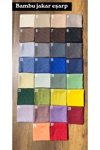 Kadın Tesettür Hijab Bambu Jakar Eşarp*Benetton Y. 21
