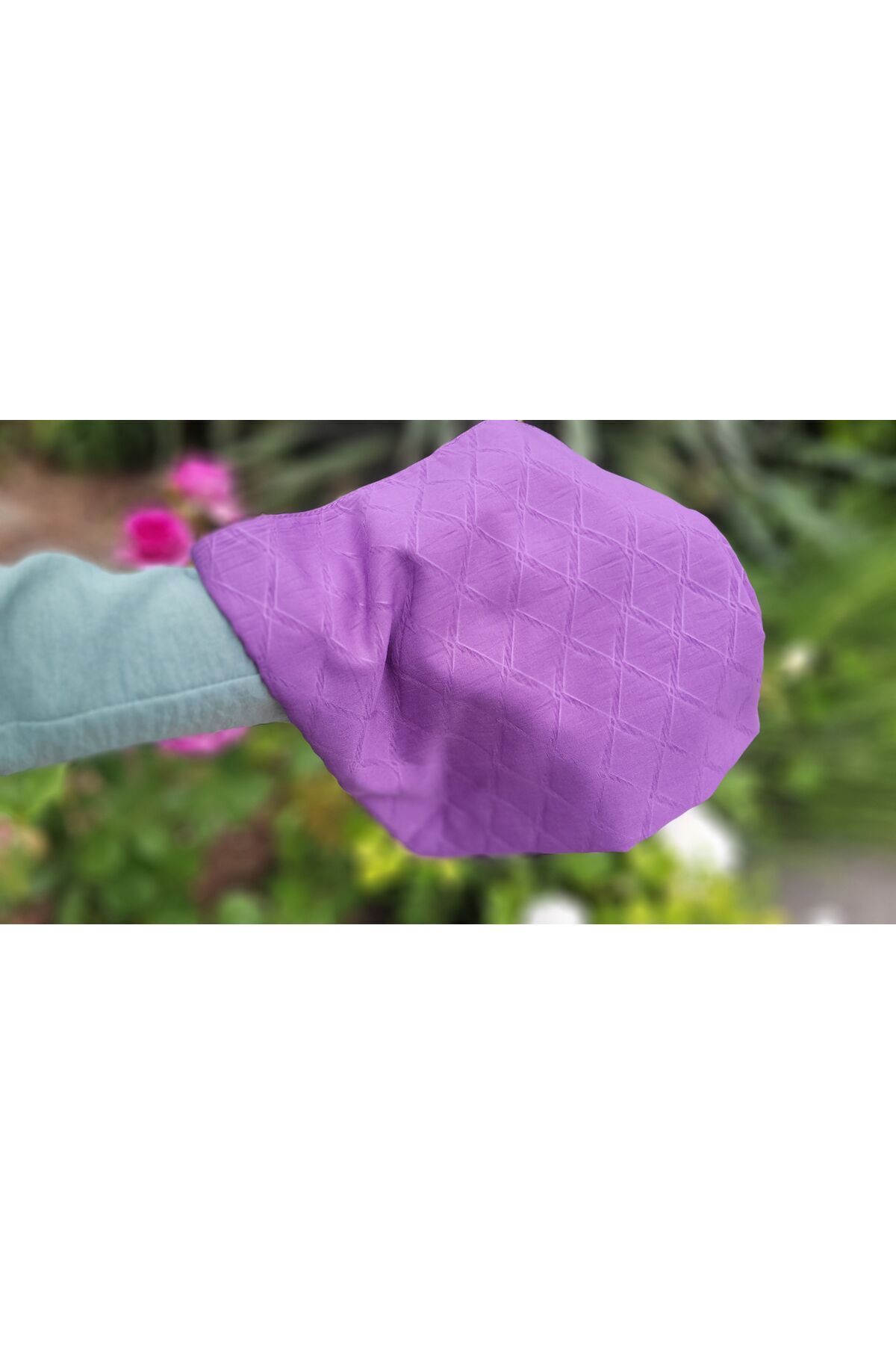Kadın Tesettür Hijab Bambu Jakar Eşarp*Mor 27
