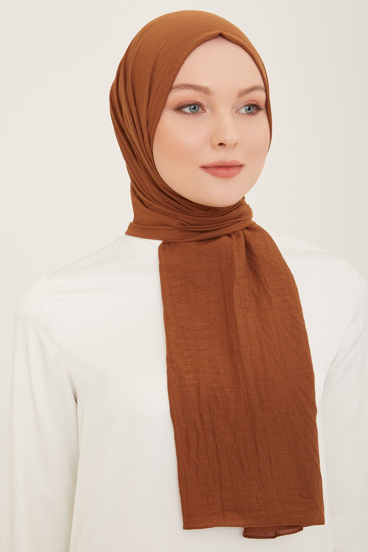 Armine Trend Naturel Soft Pamuklu Şal Kadın Tesettür Hijab