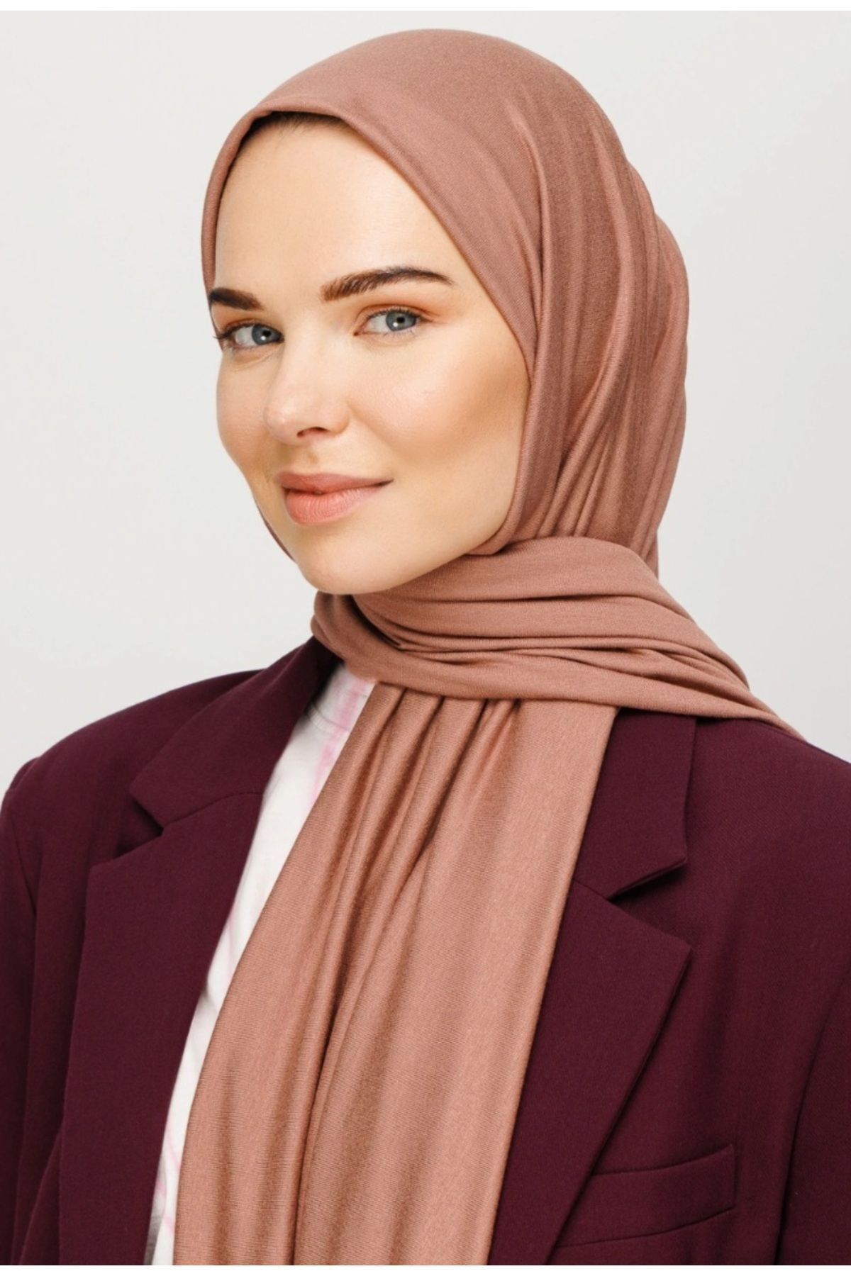 Tesettür Hijab Penye Şal Rose