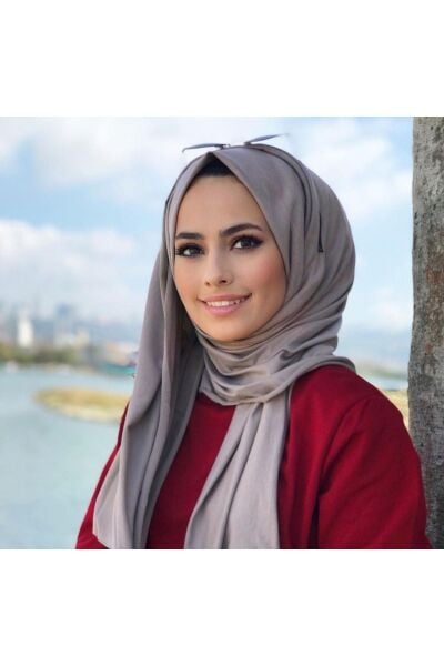 Tesettür Hijab Penye Şal Vizon