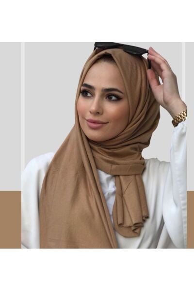 Tesettür Hijab Penye Şal Camel