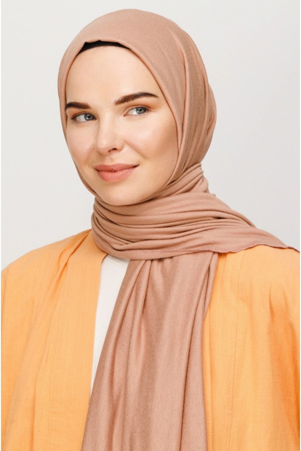 Tesettür Hijab Penye Şal Nude
