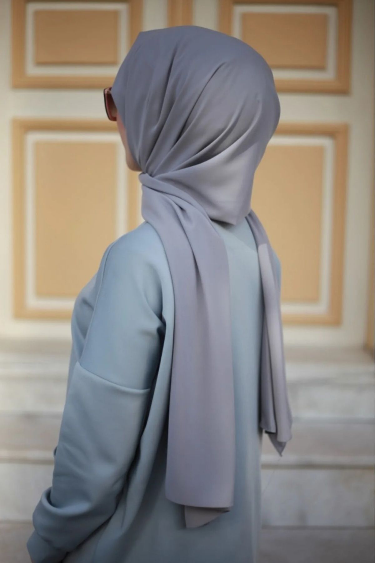 Tesettür Hijab Medine İpeği Şal FÜME