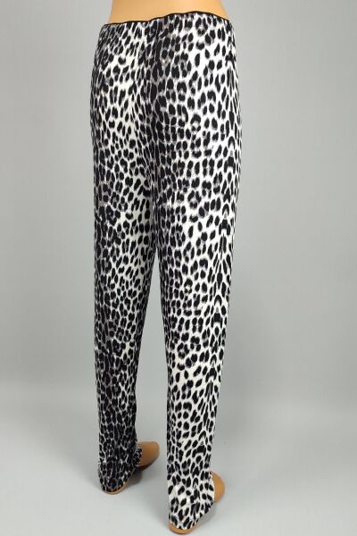 Leopar Desenli Kadın Pijama Alt
