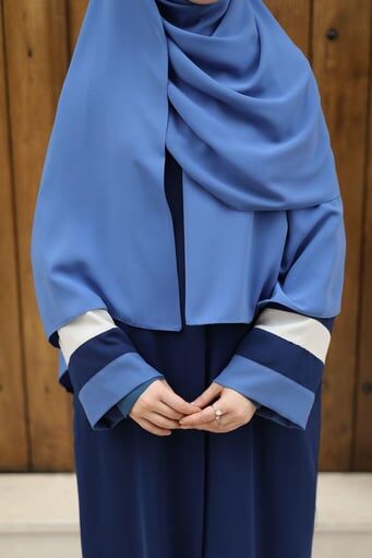 Tesettür Hijab Medine Ipeği Şal*indigo