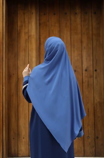 Tesettür Hijab Medine Ipeği Şal*indigo