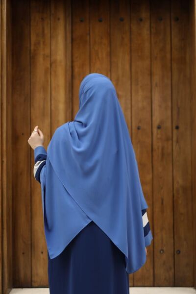 Tesettür Hijab Medine Ipeği Şal*indigo
