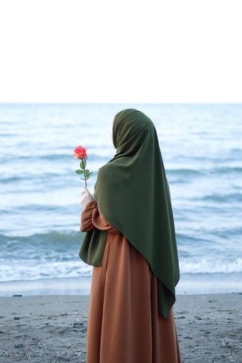 Tesettür Hijab Medine Ipeği Şal*haki