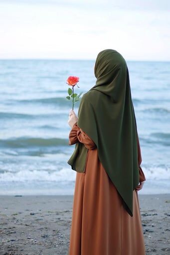 Tesettür Hijab Medine Ipeği Şal*haki