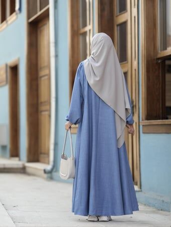 Tesettür Hijab Medine Ipeği Şal*GRİ