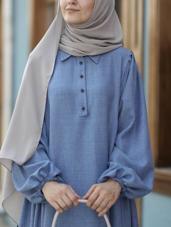 Tesettür Hijab Medine Ipeği Şal*GRİ