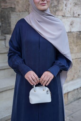 Tesettür Hijab Medine Ipeği Şal*gümüş