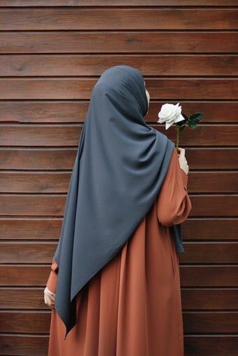 Tesettür Hijab Medine Ipeği Şal*antrasit