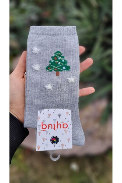 Pamuklu 4'lü Yılbaşı Konseptli Soket Çorap Unisex