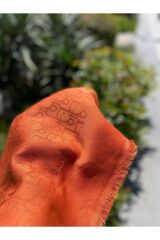 Kadın Tesettür Ipeksi Pamuk Jakar D Desen Şal*tarçın