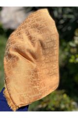 Kadın Tesettür Ipeksi Pamuk Jakar D Desen Şal*camel