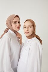 Kadın Tesettür Bambu Kraş Eşarp*kahverengi