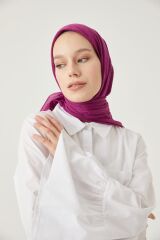 Kadın Tesettür Bambu Kraş Eşarp*mor