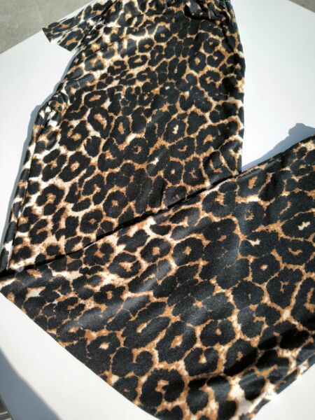 KADİFE DOKULU DESENLİ KADIN PİJAMA ALT