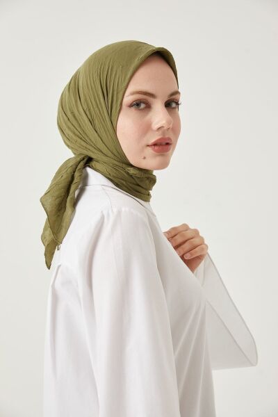 Kadın Tesettür Bambu Kraş Eşarp*haki
