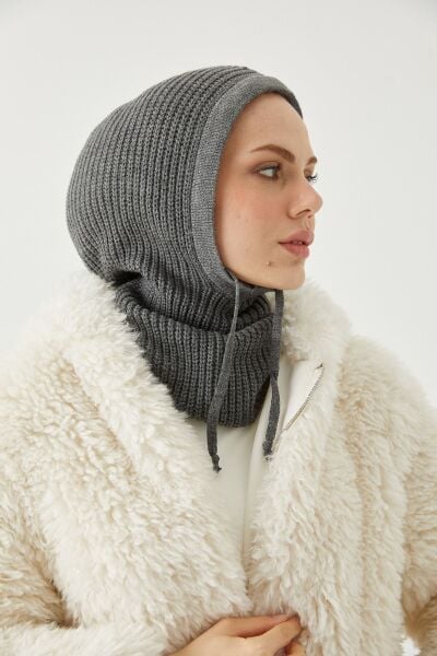 Balaclava Triko Başlık*antrasit