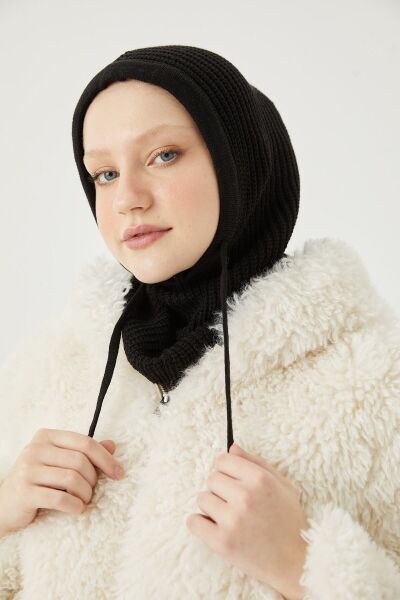 Balaclava Triko Başlık*siyah