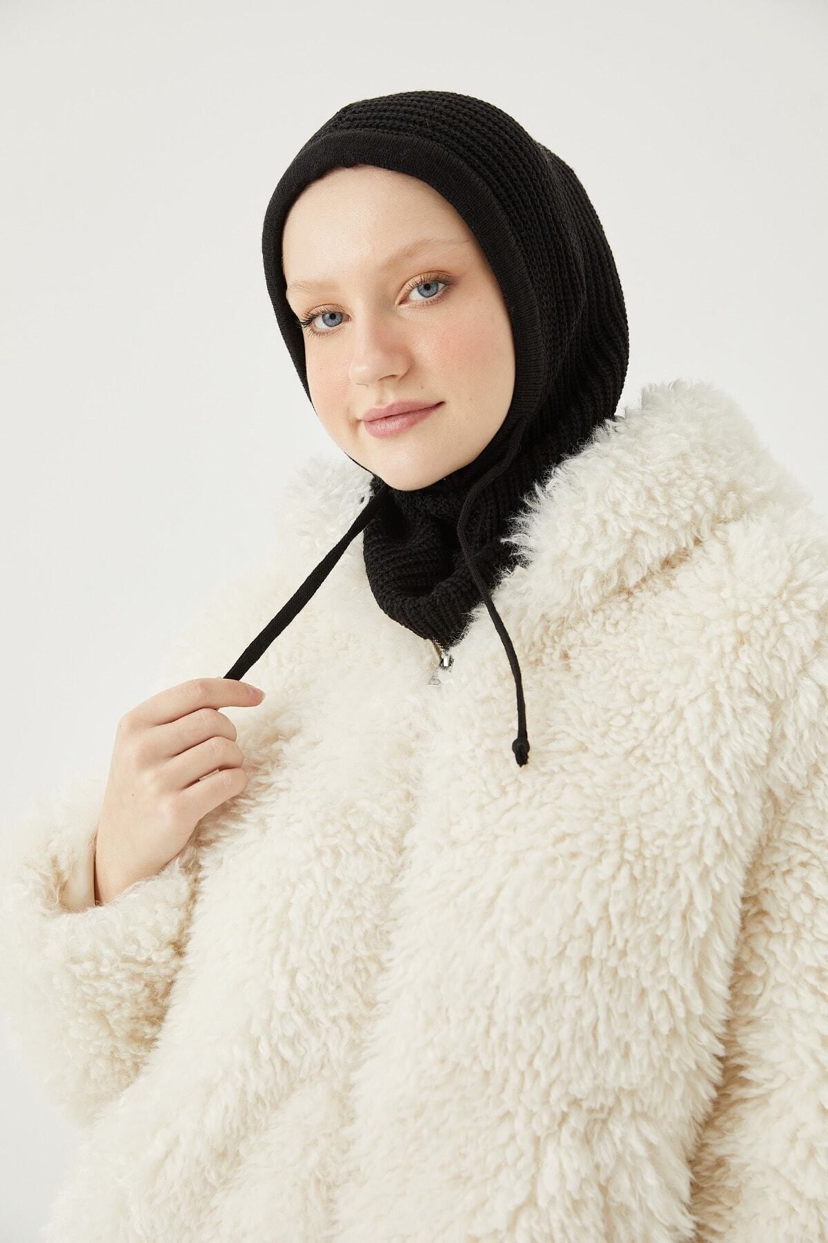 Balaclava Triko Başlık*siyah