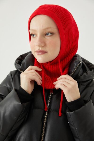 Balaclava Triko Başlık*kırmızı