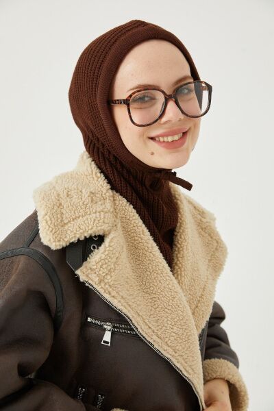 Balaclava Triko Başlık*acı Kahve