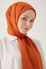 Kadın Tesettür Ipeksi Krinkıl Şal*tarçın