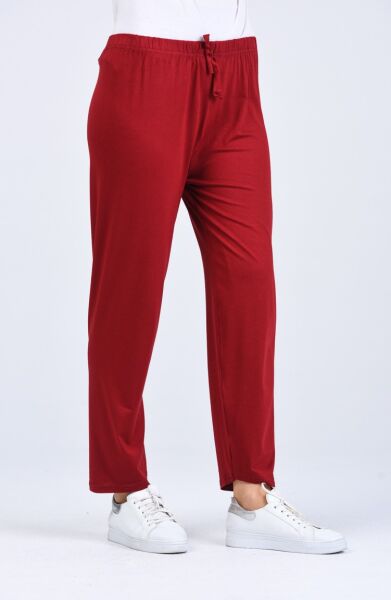 Pamuklu Viskon İnce Yazlık Cepli JUMBO Penye Pijama Pantolon