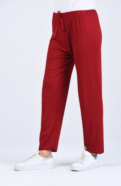 Pamuklu Viskon İnce Yazlık Cepli JUMBO Penye Pijama Pantolon