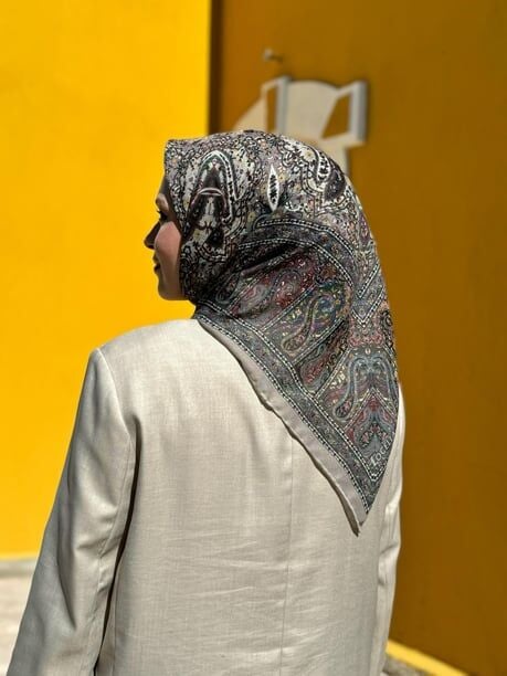 FRESCO SCARFS Soft Pamuk Etnik Desen Eşarp