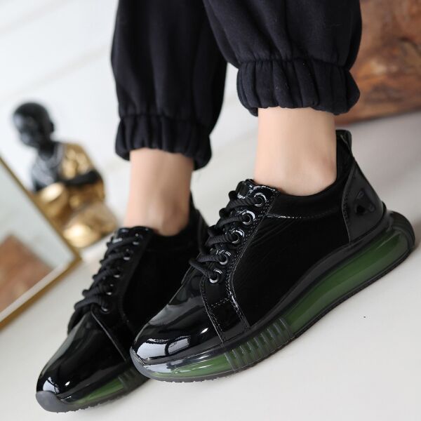 FRESCO SCARFS Siyah Rugan Yeşil Taban Spor Ayakkabı 259686