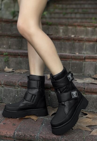 FRESCO SCARFS Siyah Cilt Kar Botu 260187