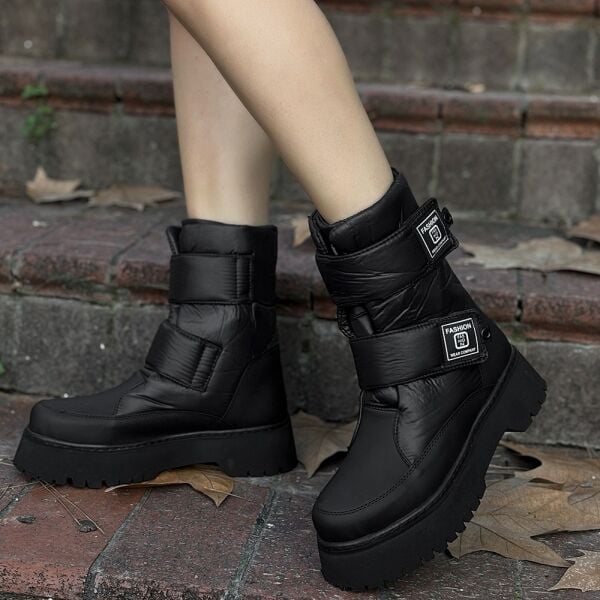 FRESCO SCARFS Siyah Cilt Kar Botu 260187