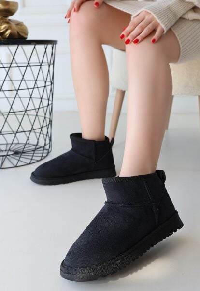 FRESCO SCARFS Siyah Süet Bot 257444