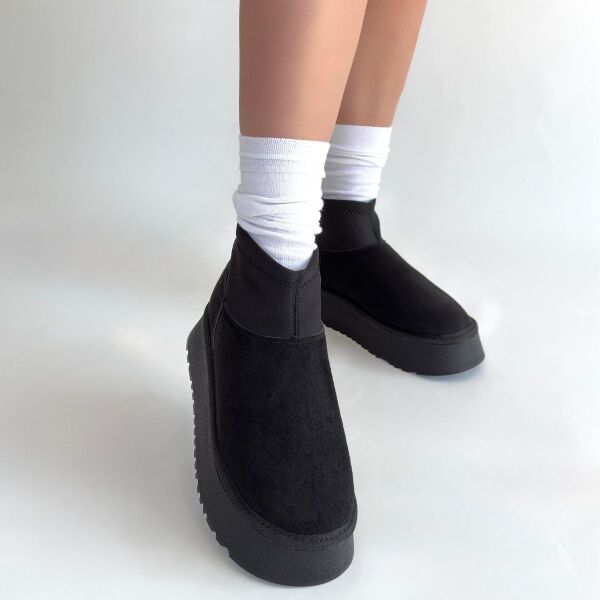 FRESCO SCARFS Siyah Süet Bot 265582