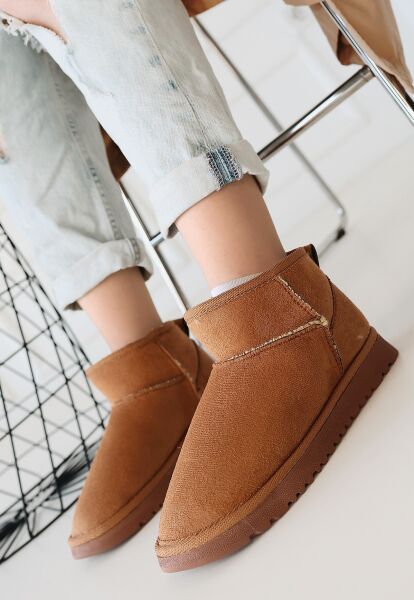 FRESCO SCARFS Taba Süet Bot 257446