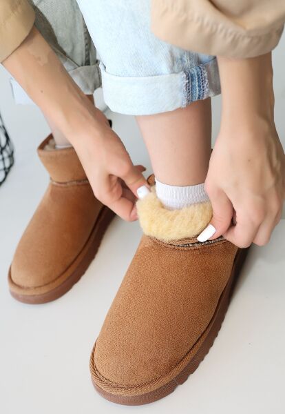 FRESCO SCARFS Taba Süet Bot 257446